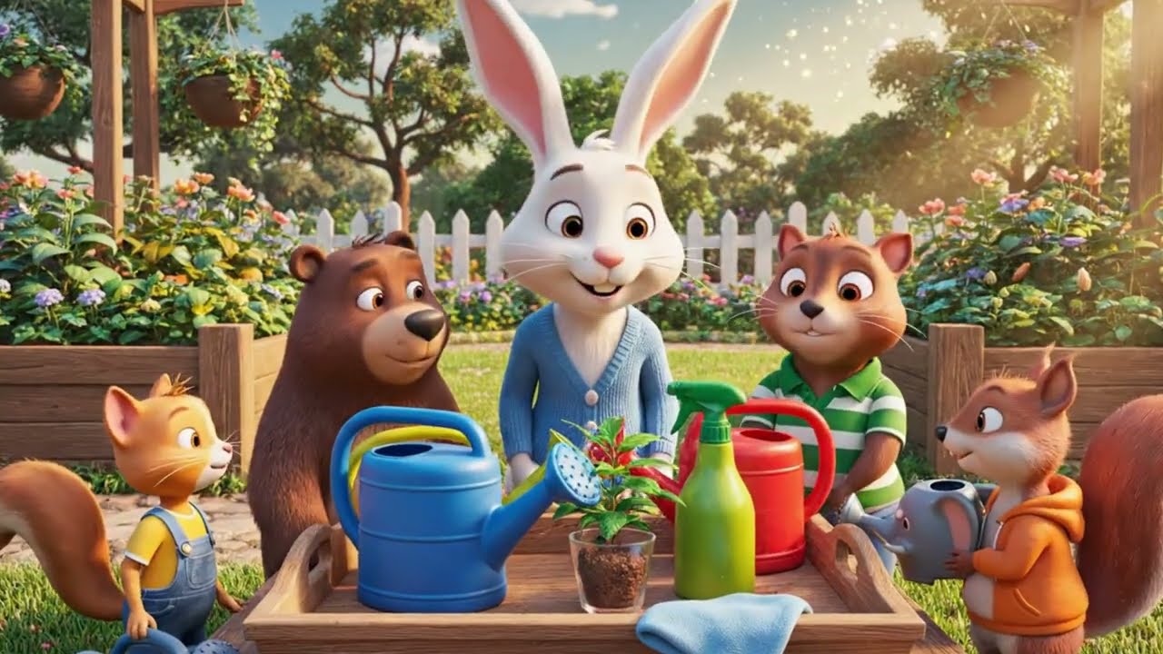Part 3 – Teacher Bunny and Kids Explore “Water – A Friend of Plants”