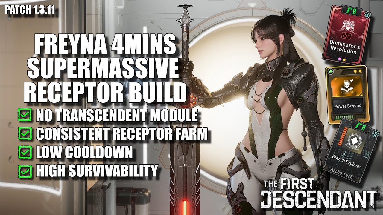 Freyna Supermassive Receptor Consistent Build 4mins | The First Descendant