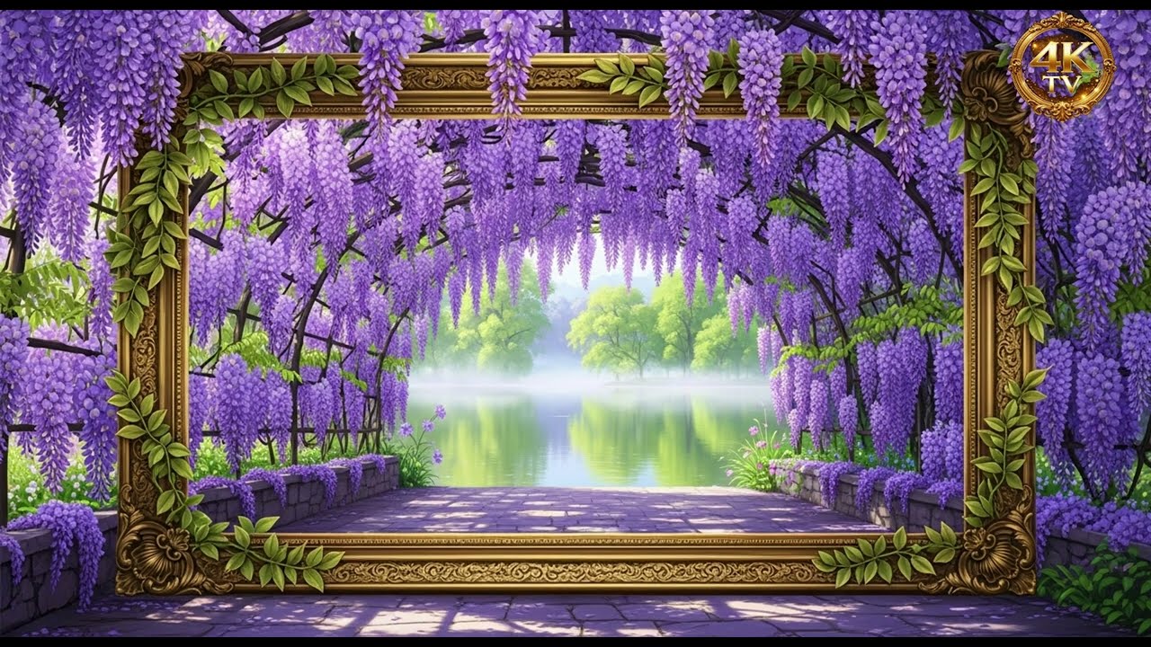 Frame TV  4k flower  art  /4k TV Frame HD 5 hours /Frame 4k TV