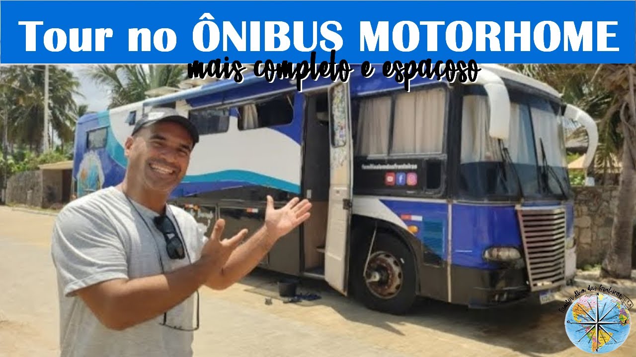 32 - Tour no ônibus motorhome mais completo e espaçoso do Brasil
