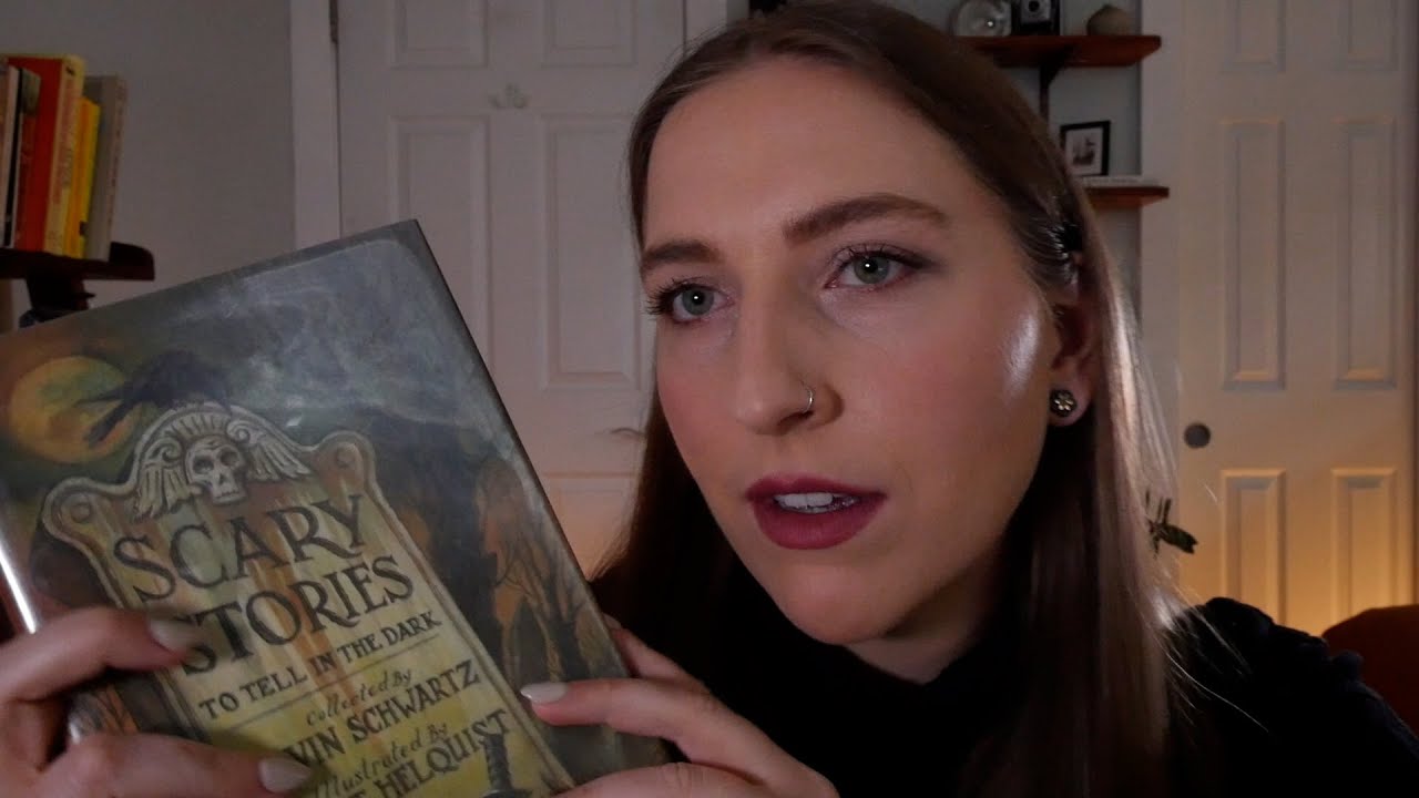 ASMR scary stories in a thunderstorm ⛈️ (book sounds, thunderstorm, whispering 😱)