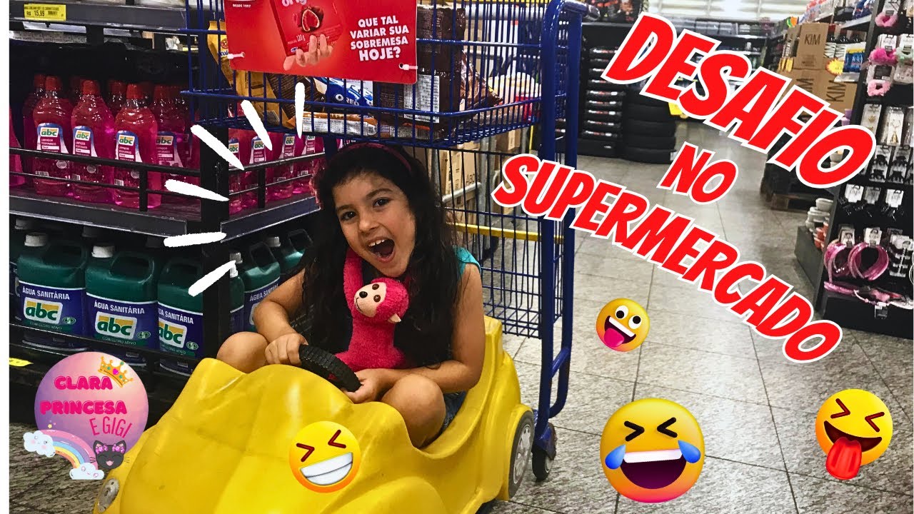 Desafio no Supermercado! Fomos às Compras em Família com Clara Princesa! 🛍️👨‍👩‍👧