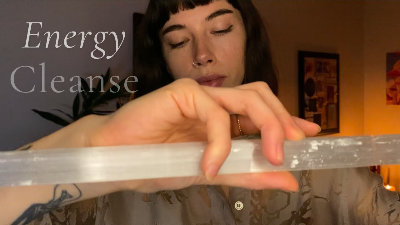 ASMR Reiki ~ Full Aura Cleansing | Calming | Energy Cleanse | Selenite | Relaxing | Energy Healing