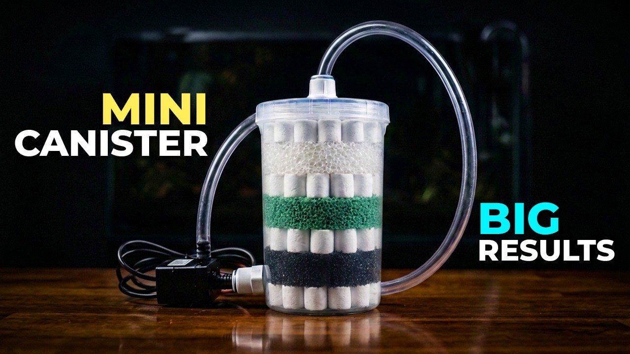DIY Mini Canister Filter for Nano Aquariums – Powerful & Affordable!