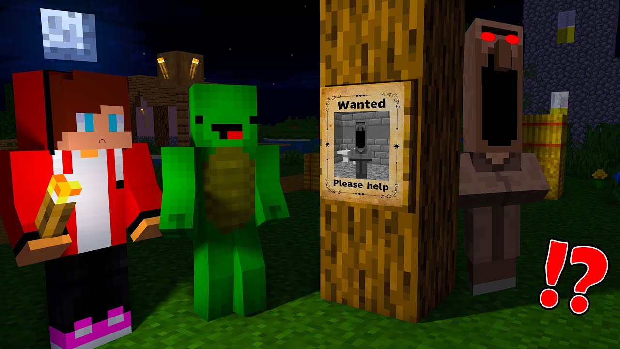 Mikey and JJ : Scary Villager is WANTED at Night!? - Maizen