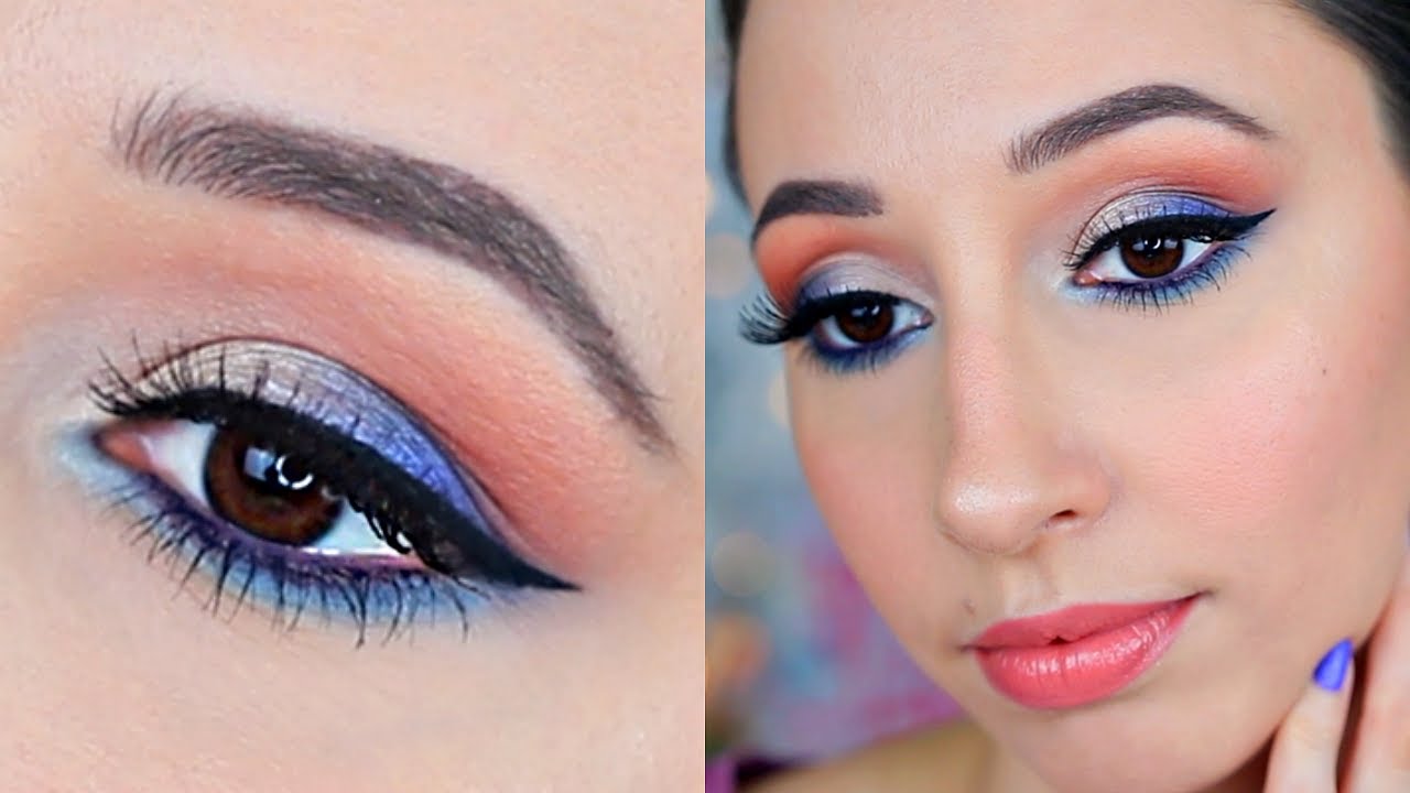 Soft Blue Smokey Eye Makeup Tutorial | Essence Disney Belle Palette
