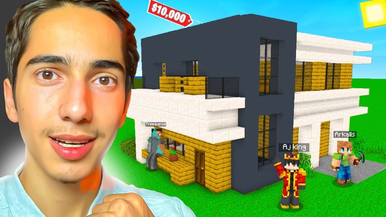 هر خانه ای تو ماینکرافت بسازی , واست میخرم 🤑🏡 If You Build a House, I'll Pay For It
