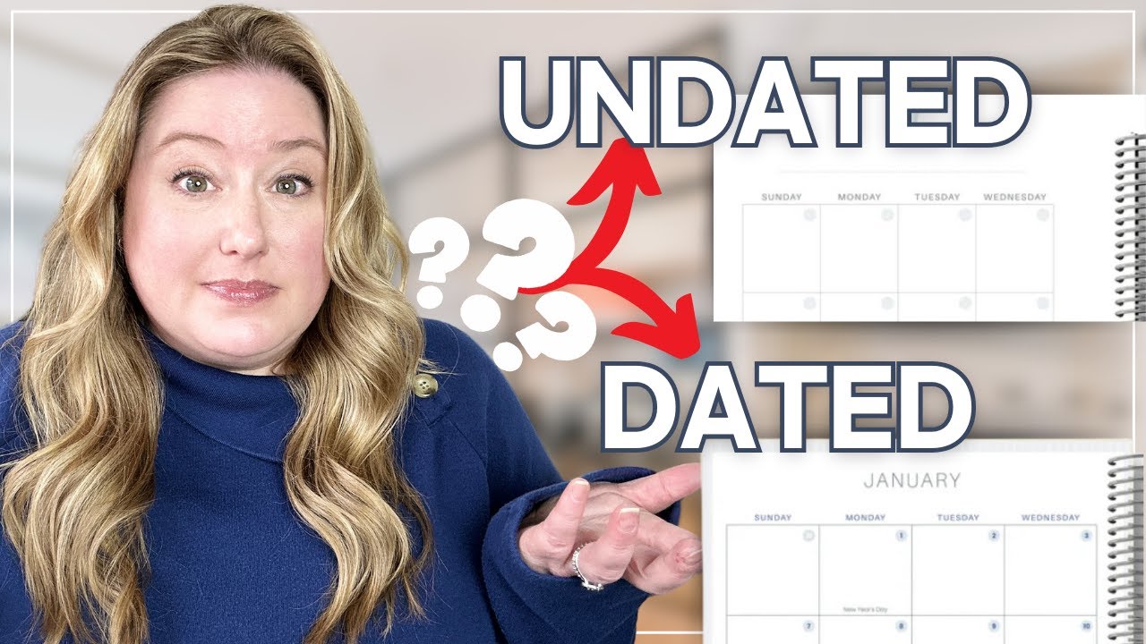 Dated vs Undated Planners: Which is Best?