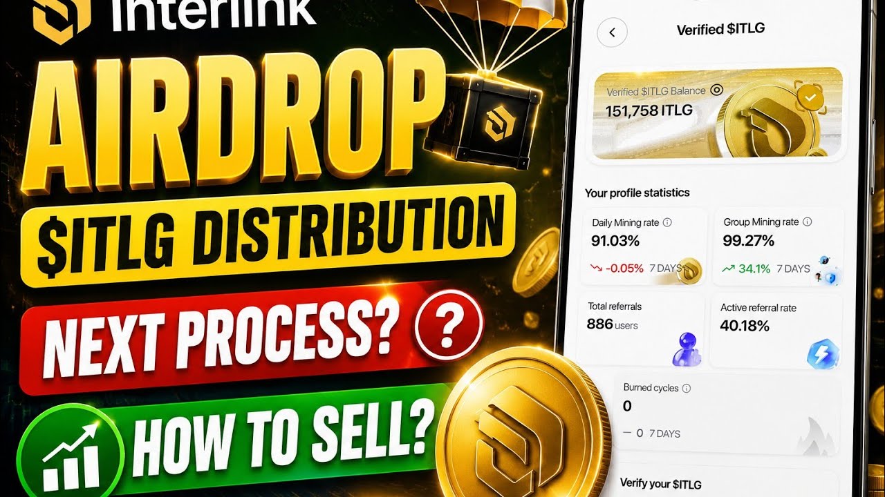 📌INTERLINK AIRDROP●$ITLG DISTRIBUTION●NEXT PROCESS || HOW TO SELL? STAKE $ITLG TOKEN