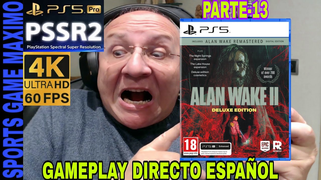PSSR 2 ULTRA 4K/60FPS - ALAN WAKE 2 DELUXE EDITION, PARTE-13 (PS5 PRO) GAMEPLAY ANALISIS ESPAÑOL