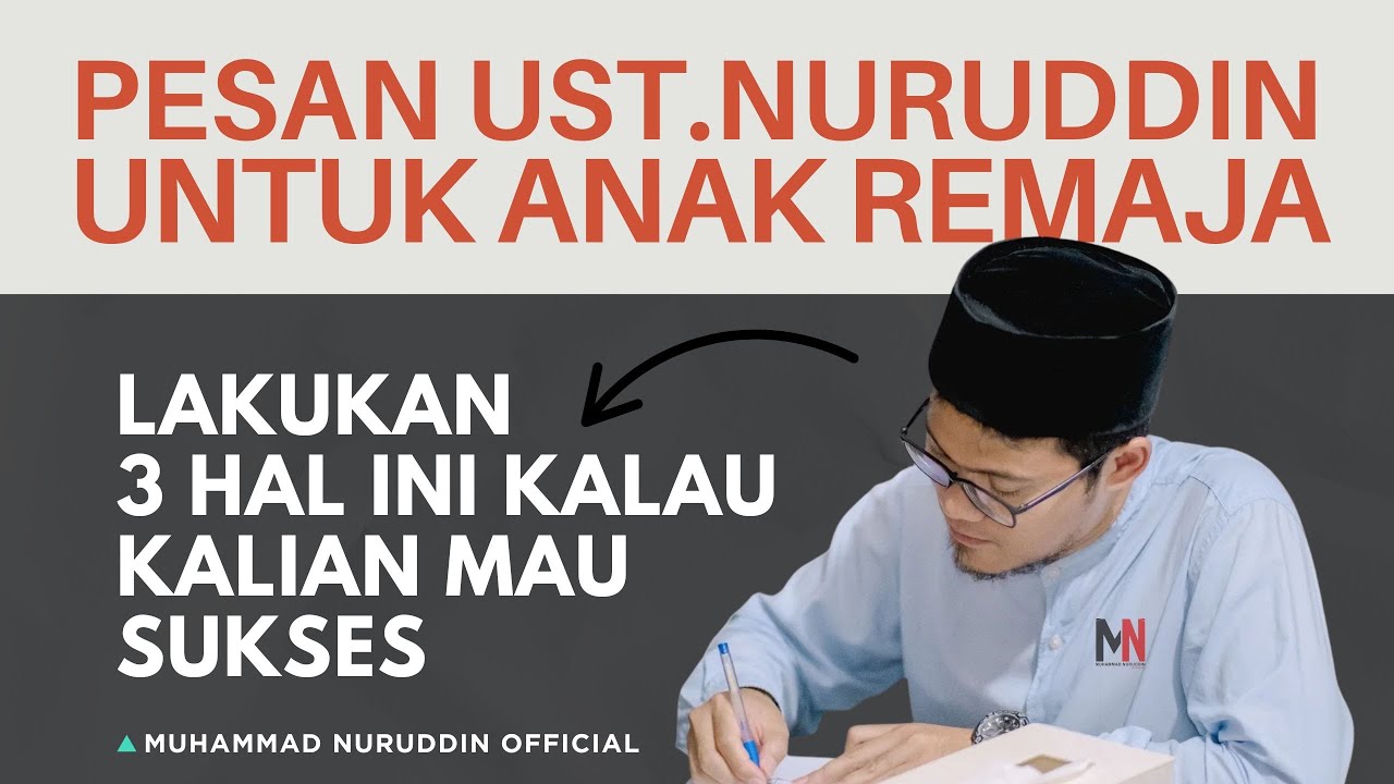 Pesan Penting untuk Para Remaja, Amalkan Tiga Hal Ini untuk Masa Depan yang Lebih Baik