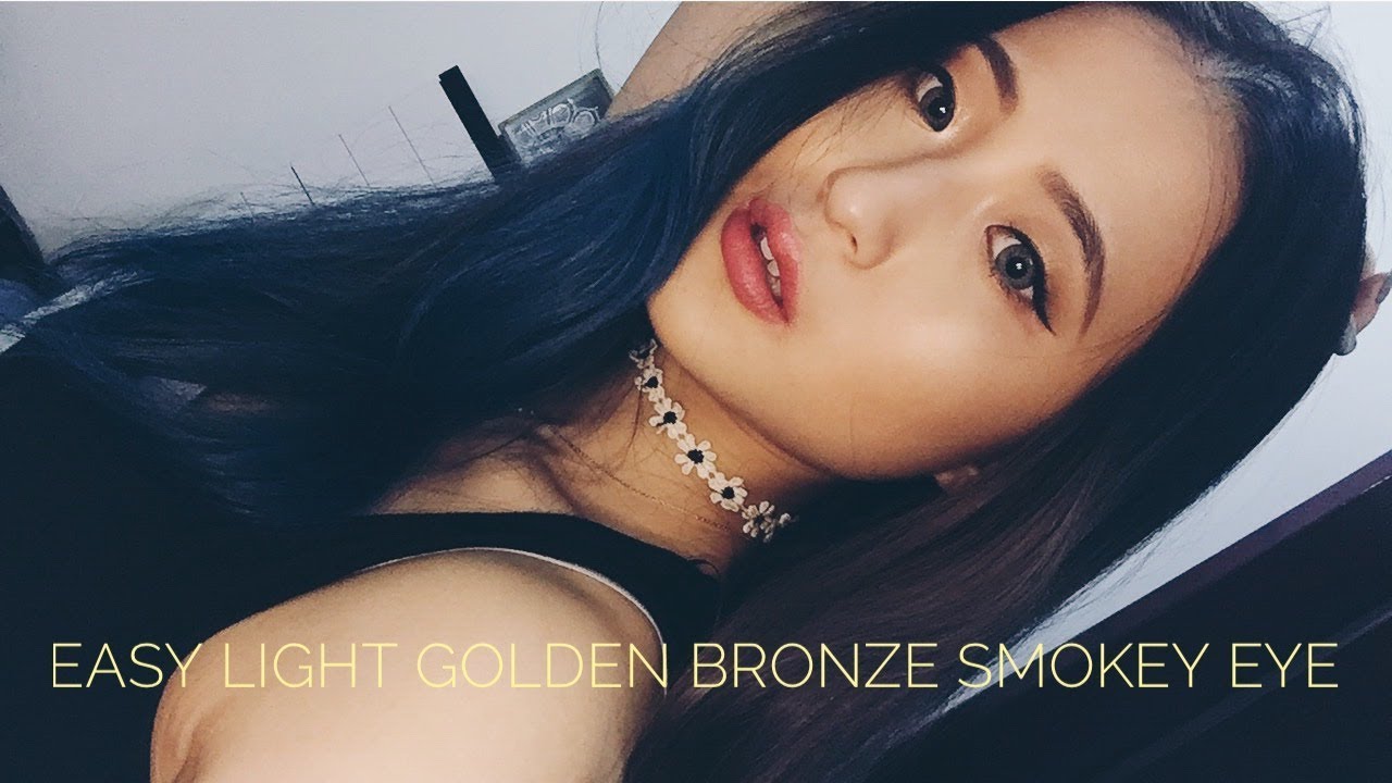 GRWM | My Current Everyday Go-To Makeup Look - Easy Light Golden Bronze Smokey Eye