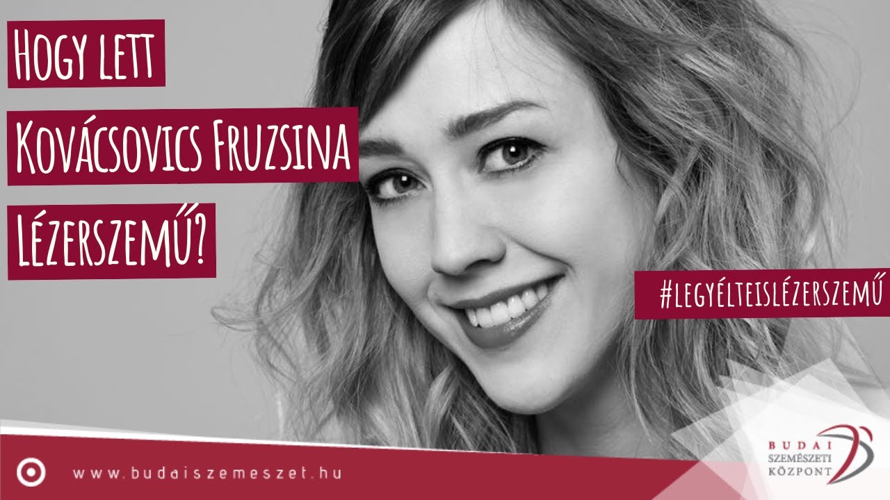 Kovácsovics Fruzsina lézerszemű lett! | Lézeres szemműtét