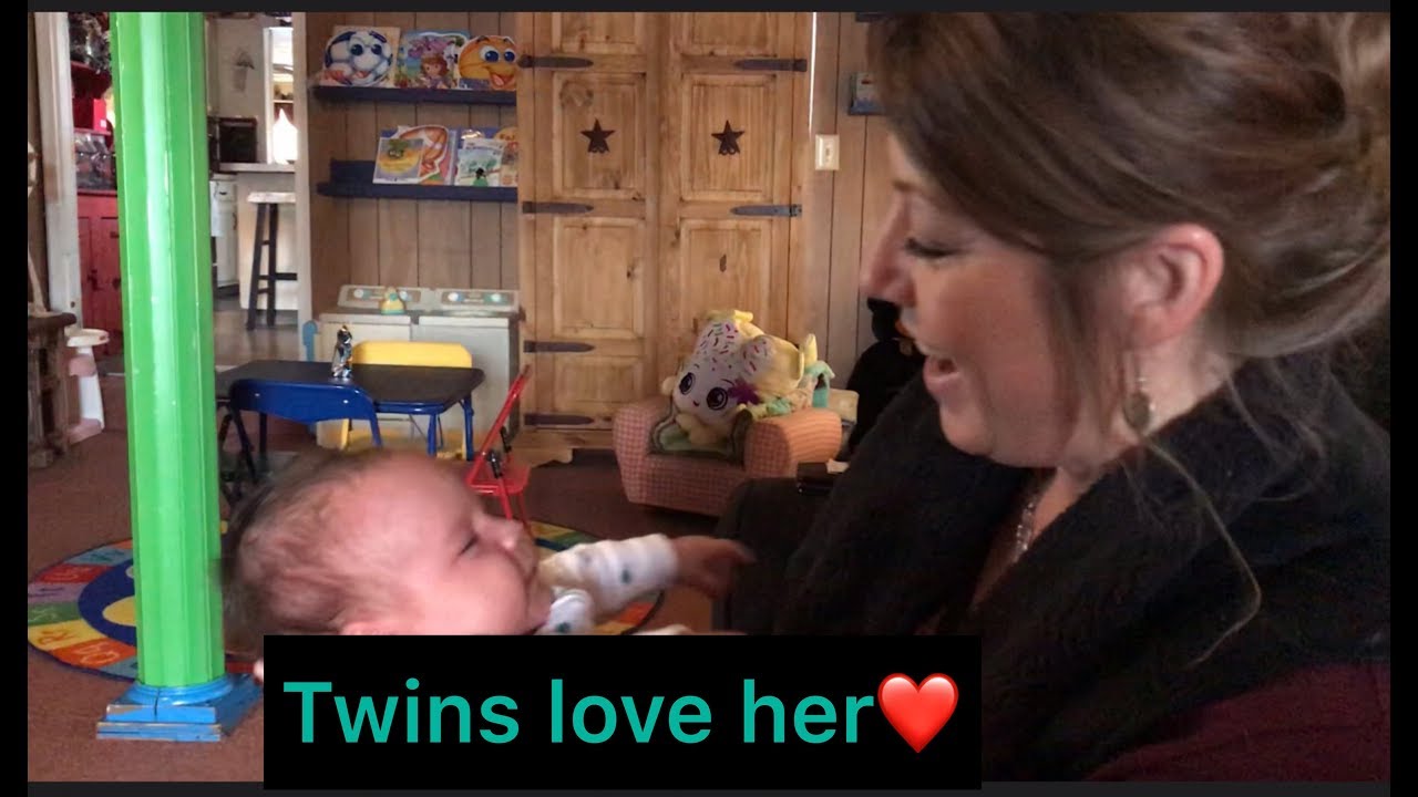 TWINS MEETING THEIR BABY SITTER | Filipina American Couple