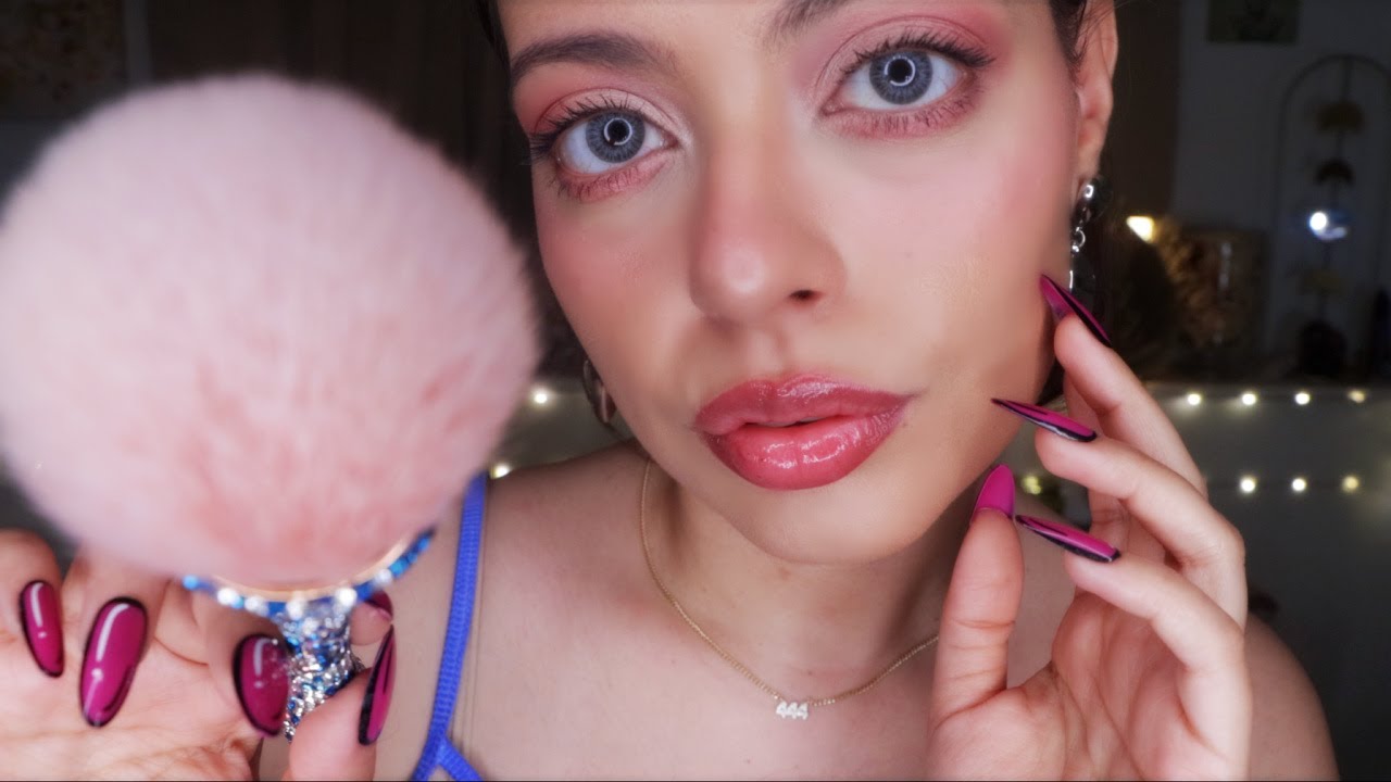 ASMR| Gentle Face Brushing for Anxiety Relief & Sleep (PERSONAL ATTENTION)