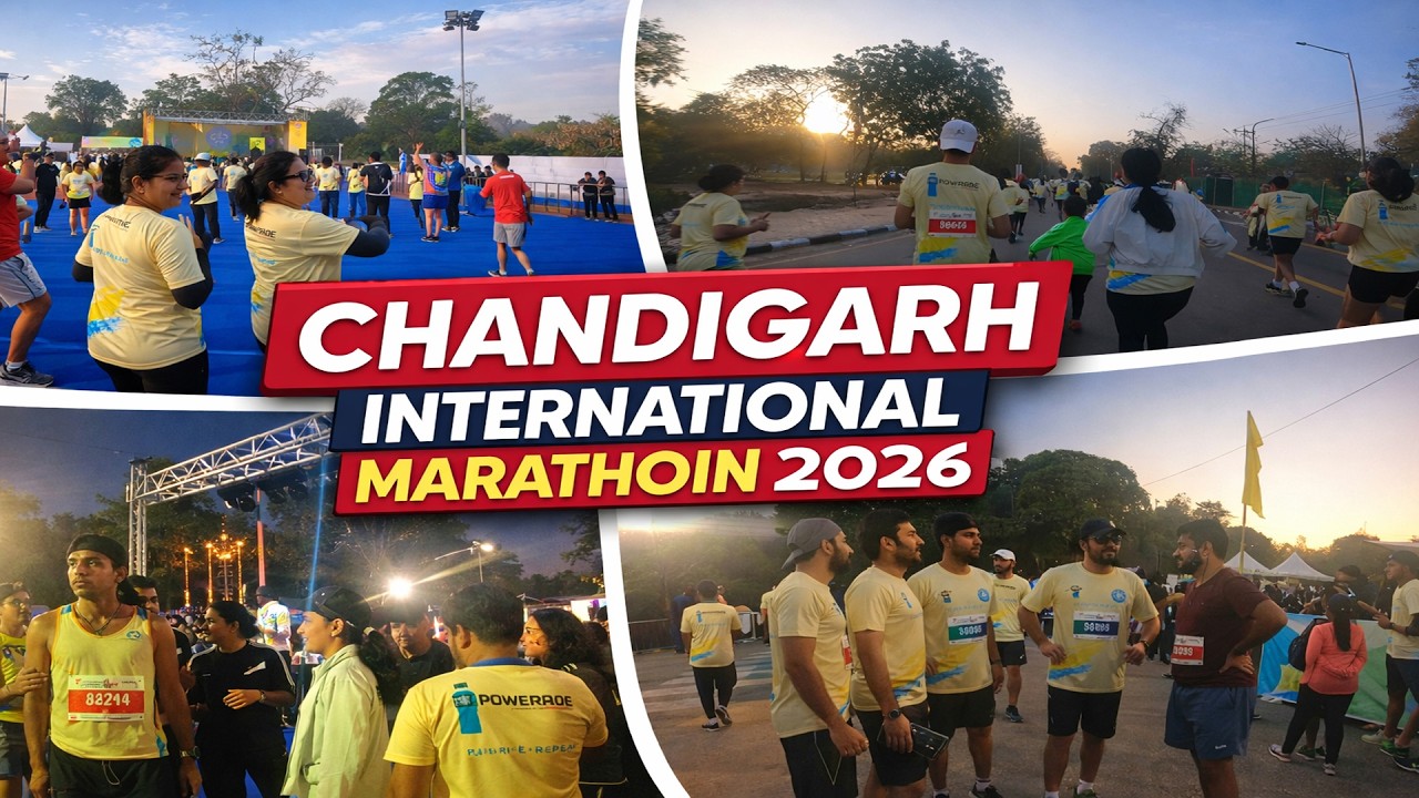 Chandigarh First International Marathon 2026 full vlog