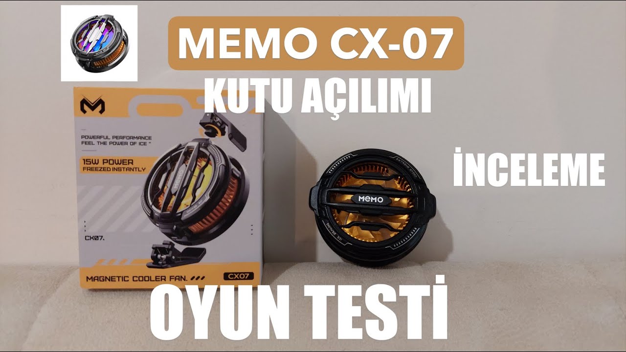 MEMO CX07 TELEFON SOĞUTUCU KUTU AÇILIMI - İNCELEME - OYUN TESTİ