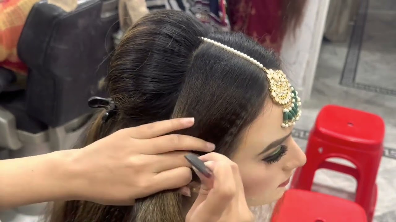 Twist hairstyle with open backcomb |easy twist hairstyle| |easy hairstyle| #hairstyle #easy