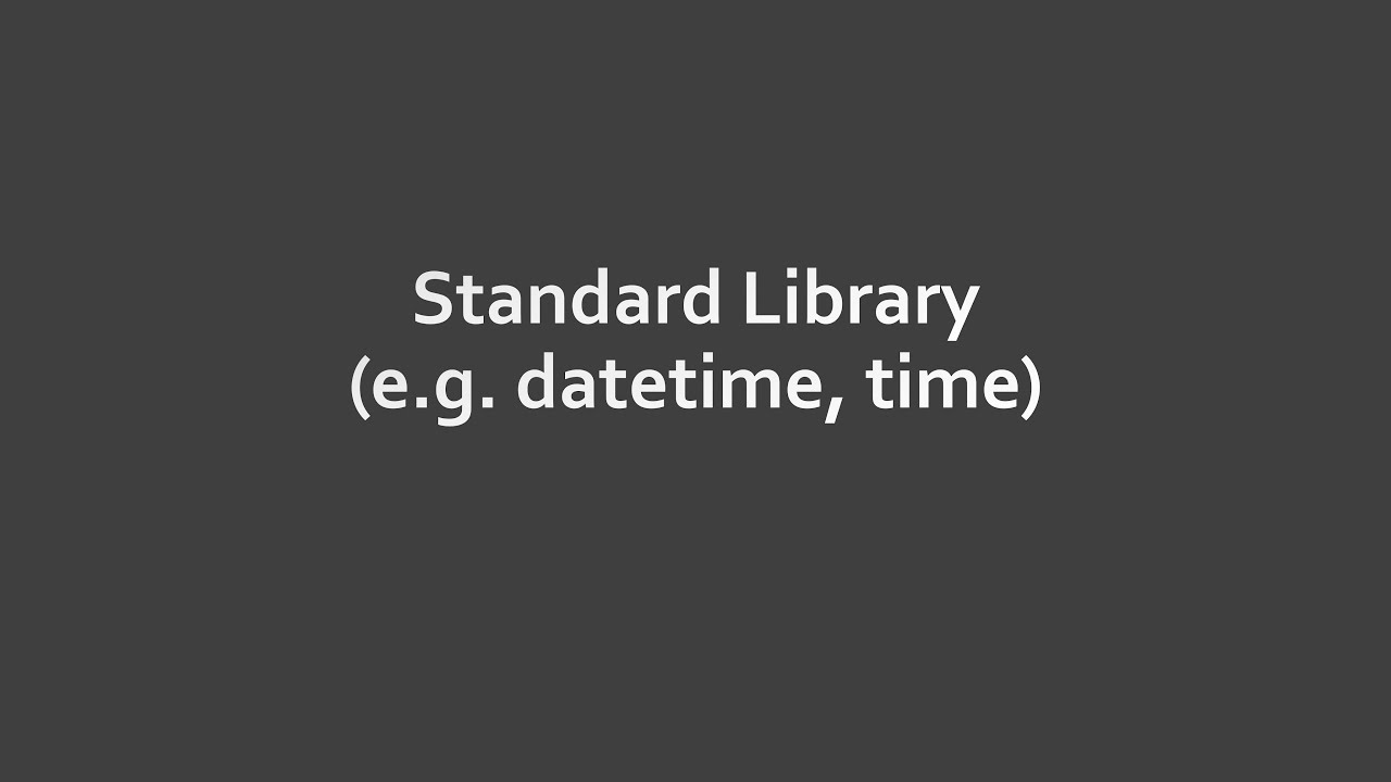 【國語】【Python常用Module】2. Standard Library (e.g. datetime, time)