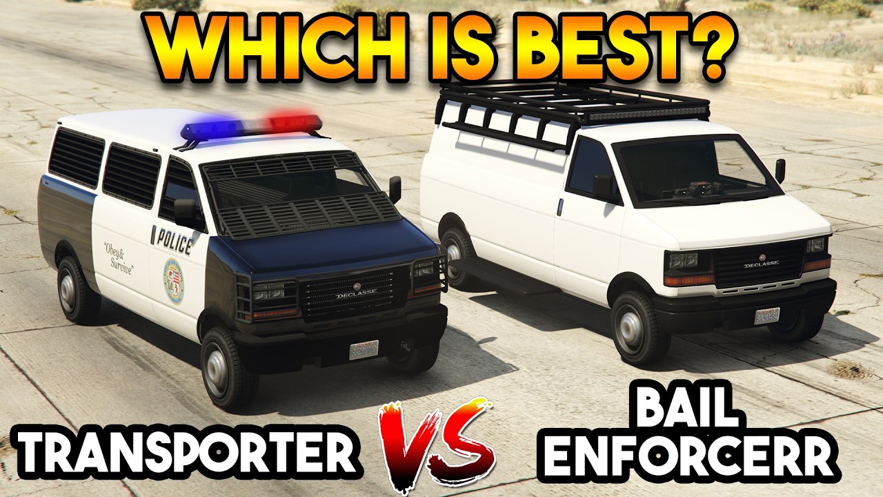 GTA 5 ONLINE : POLICE TRANSPORTER VS BAIL ENFORCER (WHICH IS BEST?)