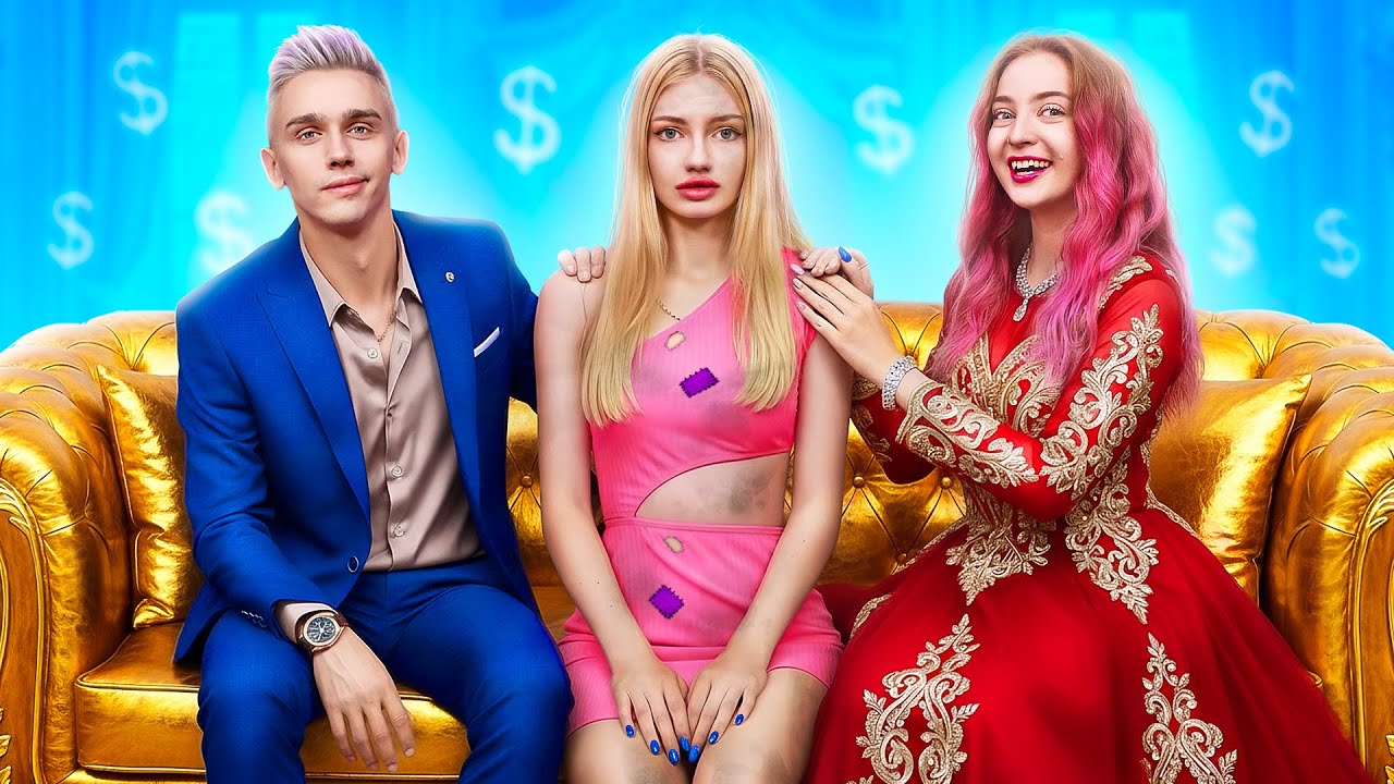 I Got Adopted by Giga Rich Family! Rich Crush vs Poor Crush