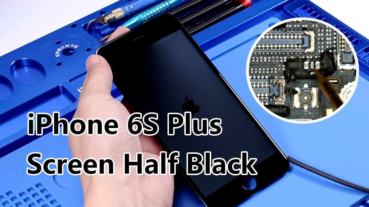How to Fix iPhone 6S Plus Backlight Problem/Screen Half Black | Motherboard Repair