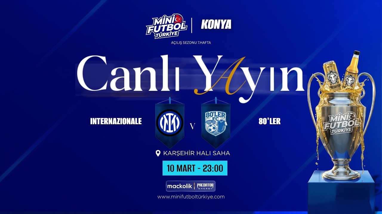 mini futbol konya acılıs sezonu 80LER VS İNTERNAZİONAL