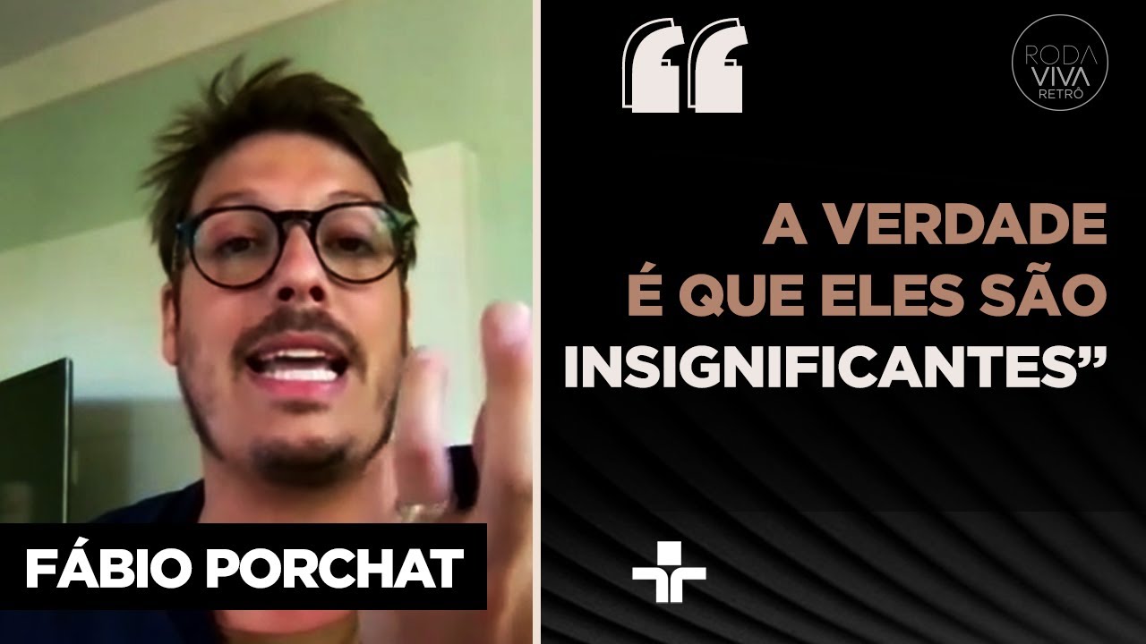 O humorista Fábio Porchat fala sobre sua relação com seus detratores na internet