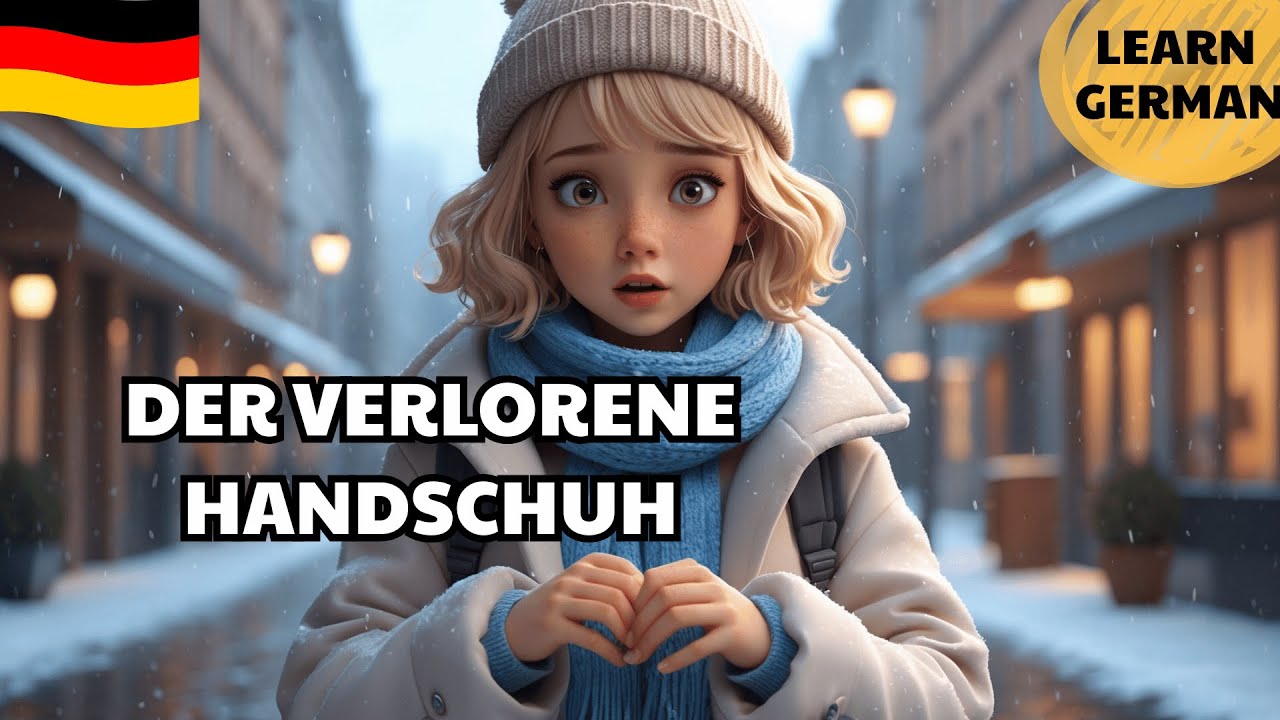 Deutsch lernen A2 | Der verlorene Handschuh | Easy German Story for Beginners