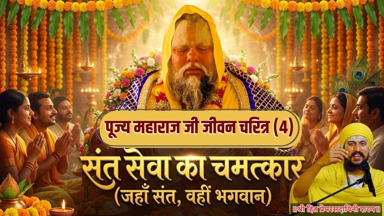 संत सेवा का चमत्कार (जहाँ संत, वहीं भगवान) ||पूज्य महाराज जी जीवन चरित्र (4) #satsang #motivation
