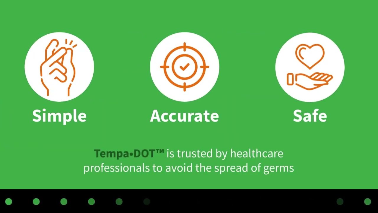 TempaDOT Disposable Clinical Thermometer For Oral & Axillary Use &ndash;Highest Accuracy Readings