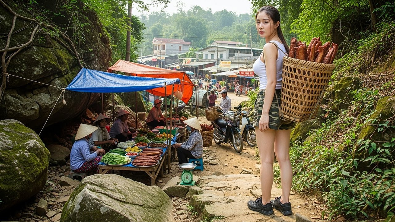 CEO Leaves City: Off-Grid Girl Goes to Market to Sell Smoked Wild Boar Meat