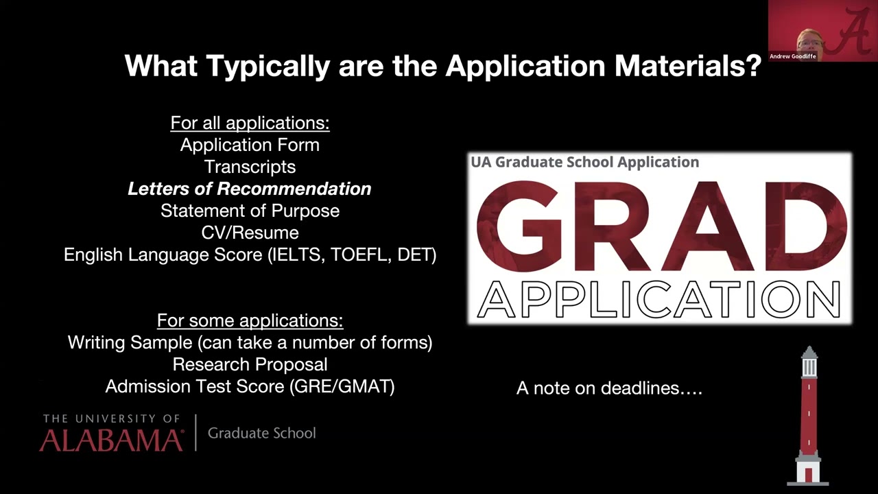 Guide to Graduate Recommendation Letters | EducationUSA Pakistan | University of Alabama | Jan 15