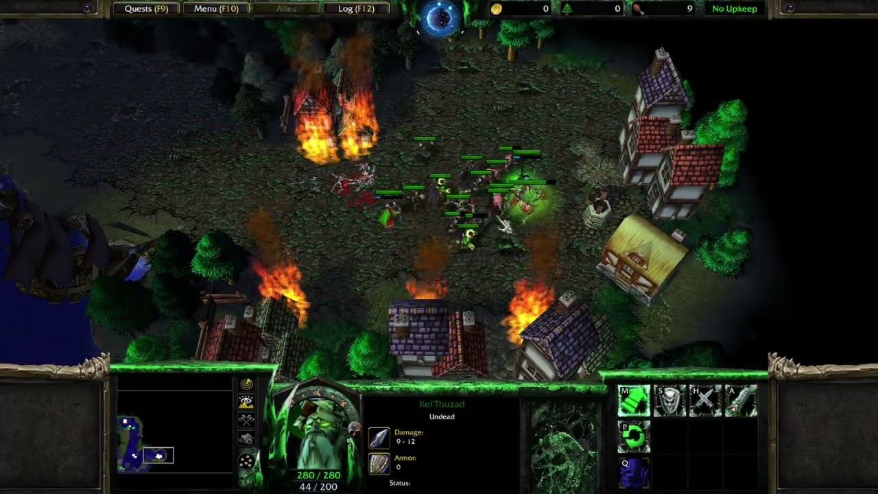 Arthas&Jaina fail to destroy the Warehouse and become food for Undead|Warcraft 3 Reversed - Human 03