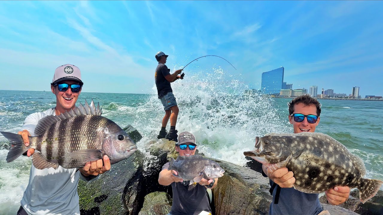 120 Hours Surf Fishing NJ Jetties for Whatever Bites!