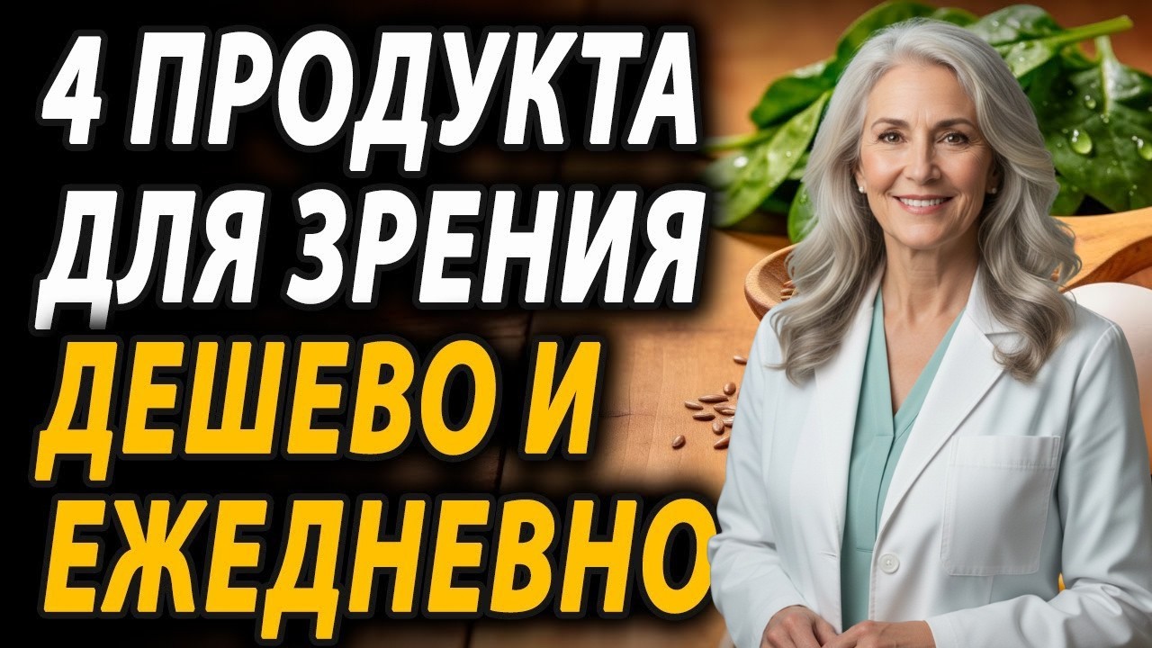 ОКУЛИСТЫ РАЗОРЯТСЯ! 4 копеечных продукта для зрения после 50: последний вас удивит