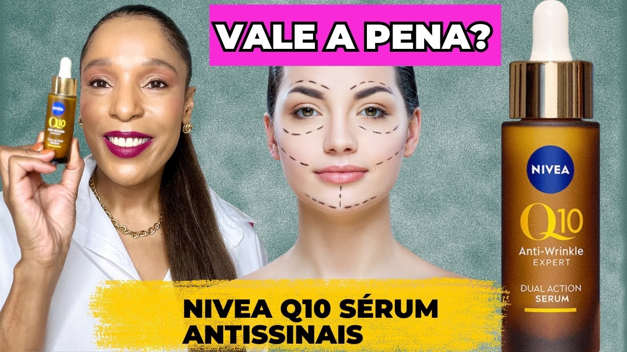 NÍVEA Q10 SÉRUM ANTISSINAIS | Resenha em pele madura e acneica! #niveaq10 #nivea