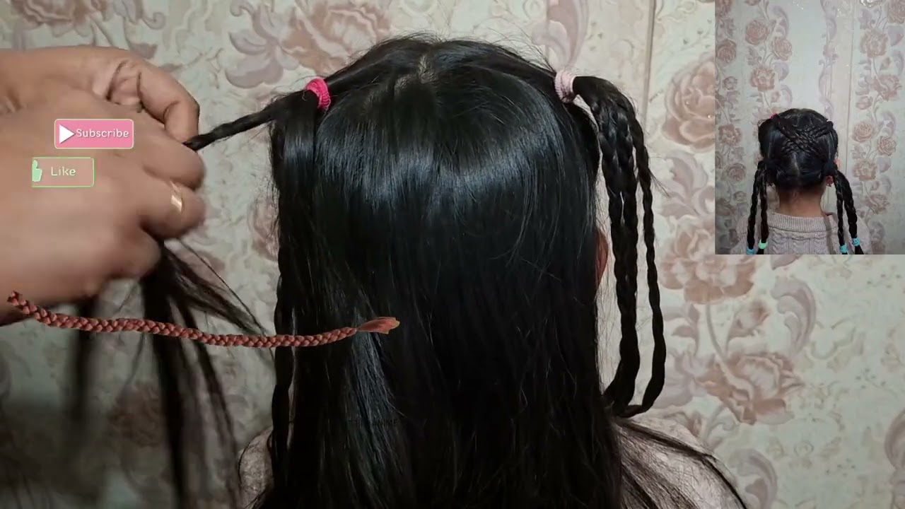#👉 Don’t forget to like 👍 and subscribe ❤️#ButterflyHairstyle #ElegantBraids