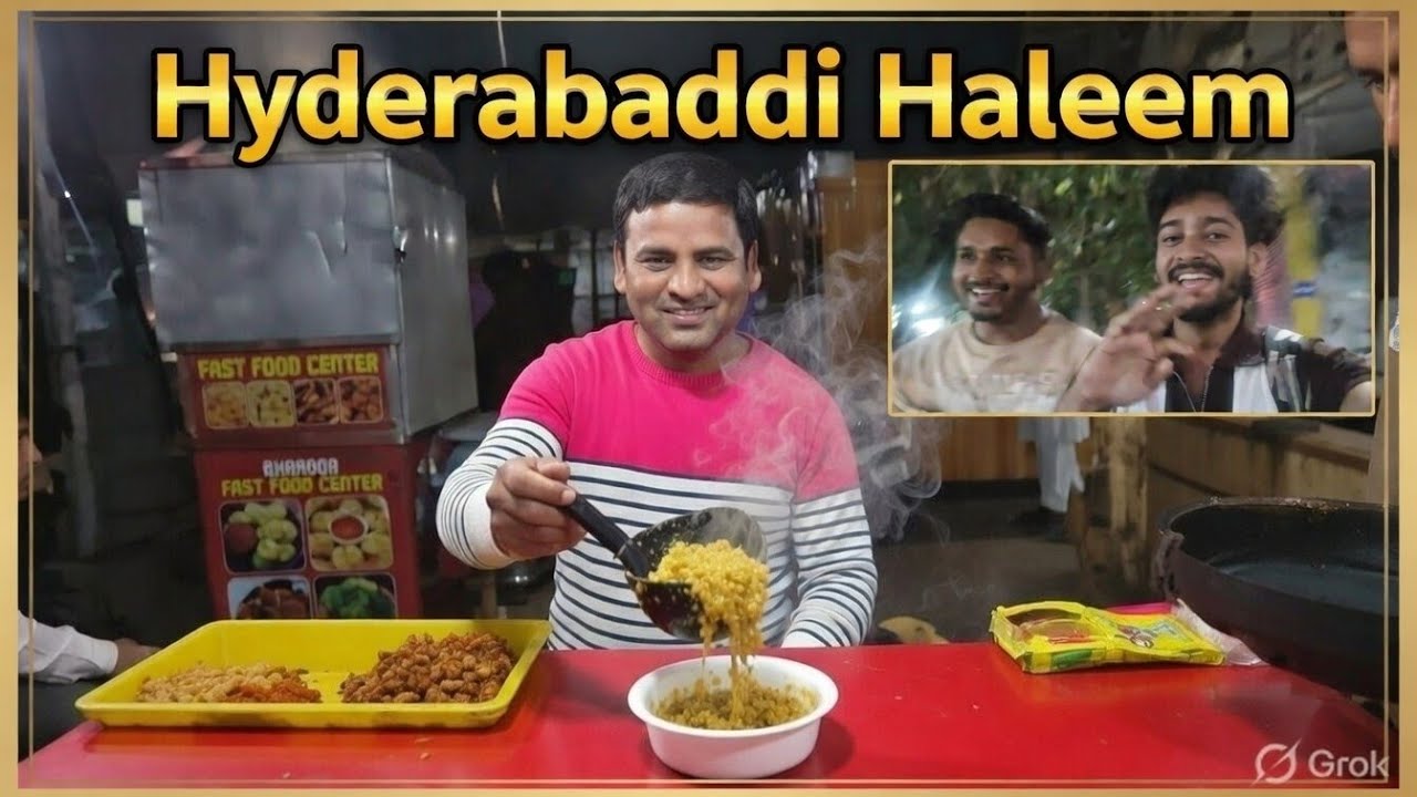 Hyderabadi haleem🤤 #vloging #vlog #youtube #youtuber #haleem #sahilpublicawaz