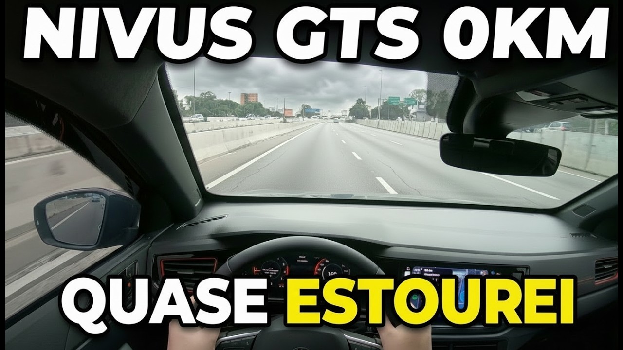 ROLE DE NIVUS GTS 0KM NA MARGINAL - CAI EM UM BURACO E QUASE ESTOUREI O CARRO