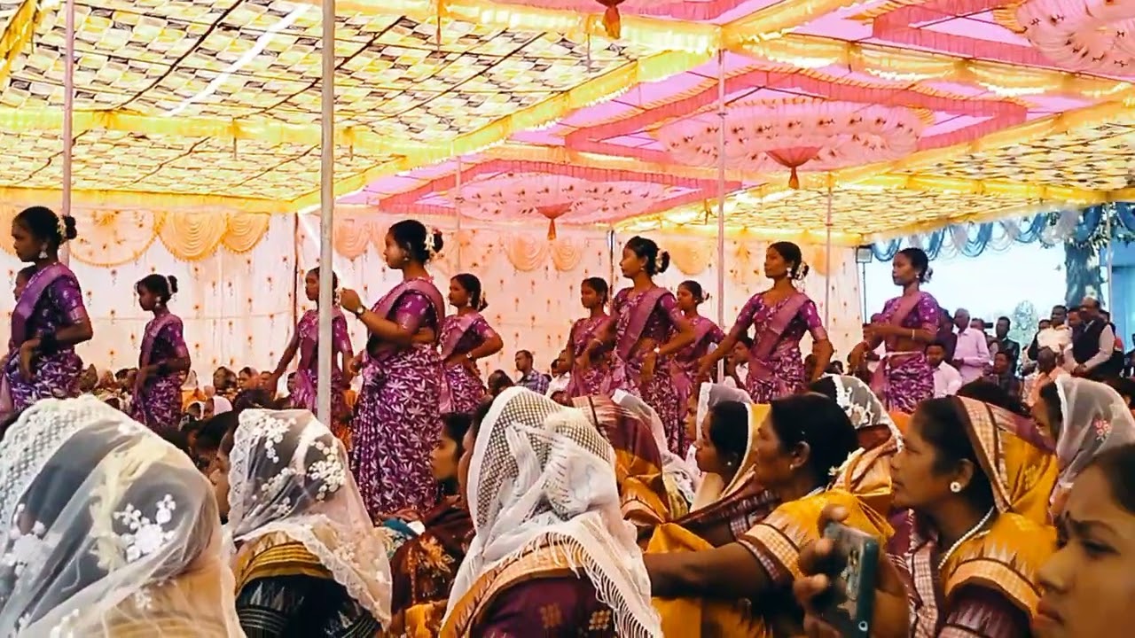 kalosihiria RC charch 25 years silver Jubilee celebration Bible procession Bible ker bachan Yesu ker