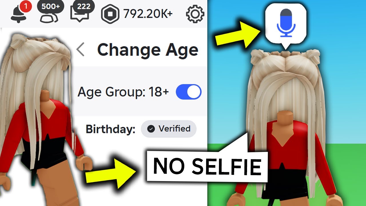 How To CHANGE Your AGE on ROBLOX... (NO ID OR SELFIE)