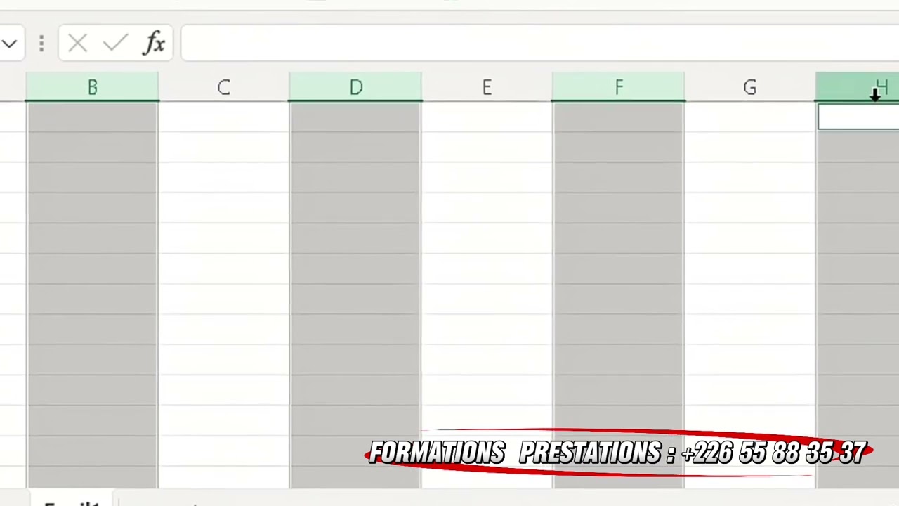 Identifier_sélectionner_redimensionner_colonnes_lignes dans Excel
