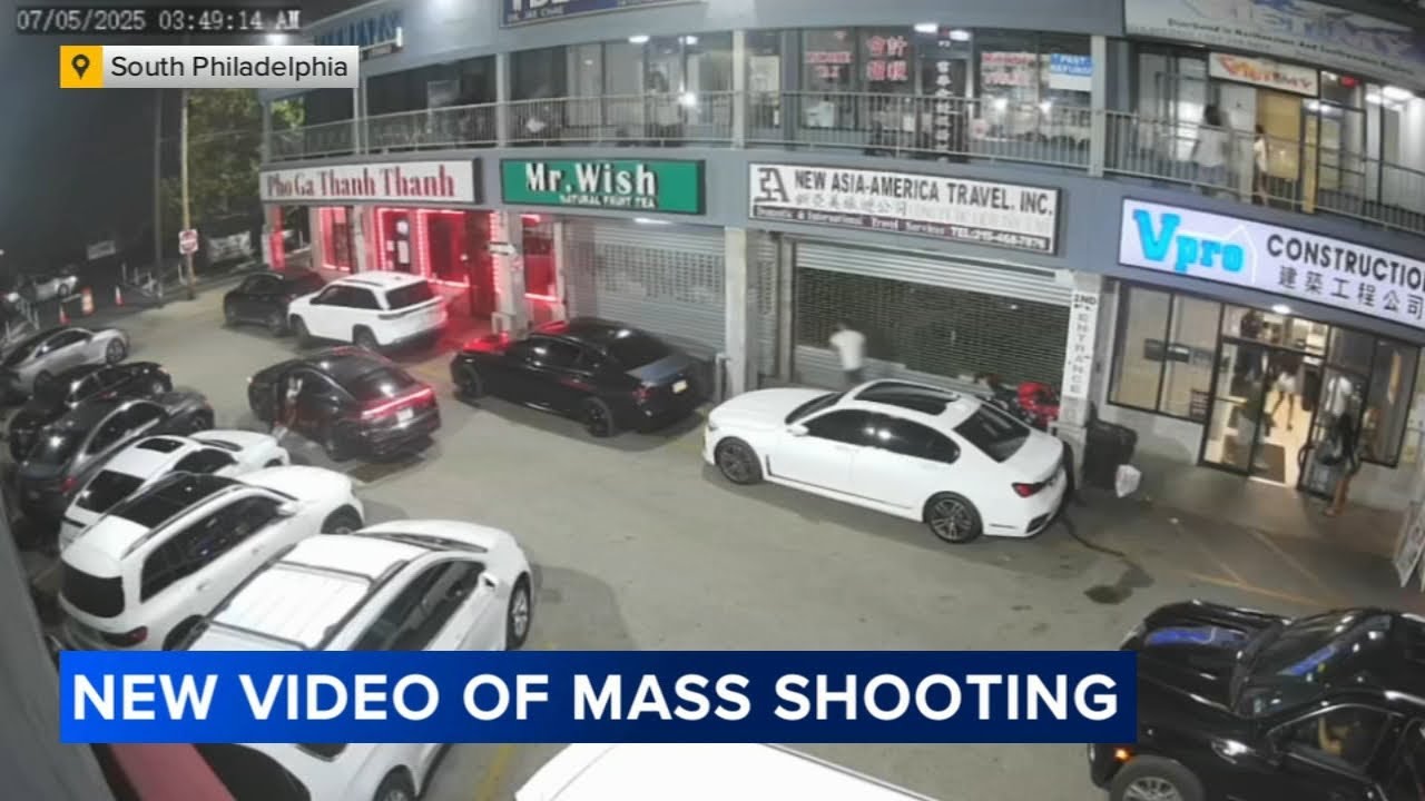 Video captures mass shooting outside South Philadelphia bar