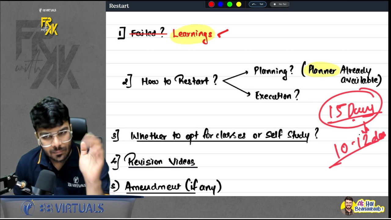 DID NOT CLEAR? Watch This | How to Restart & Bounce Back | CA Aakash Kandoi
