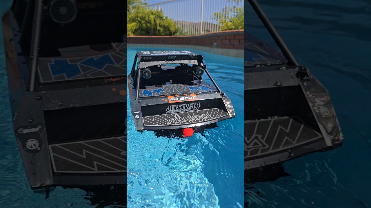 1/6 proboat Jetstream reverse check ✔️  #heatwave #jetstream #proboat #rc #rcboat #sundayfunday