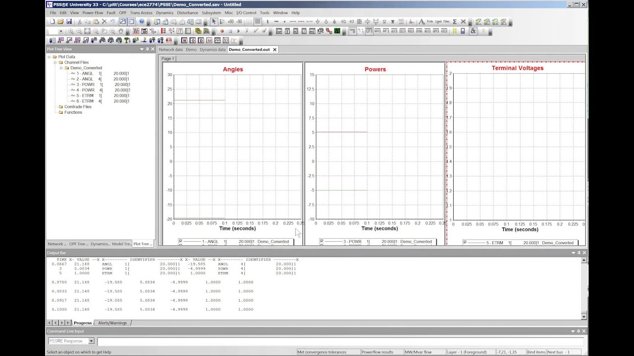 PSSE Stability