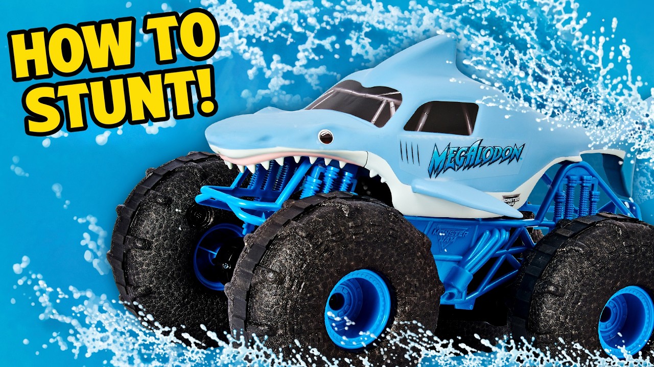 How To STUNT with the NEW MEGALODON STORM RC from Monster Jam
