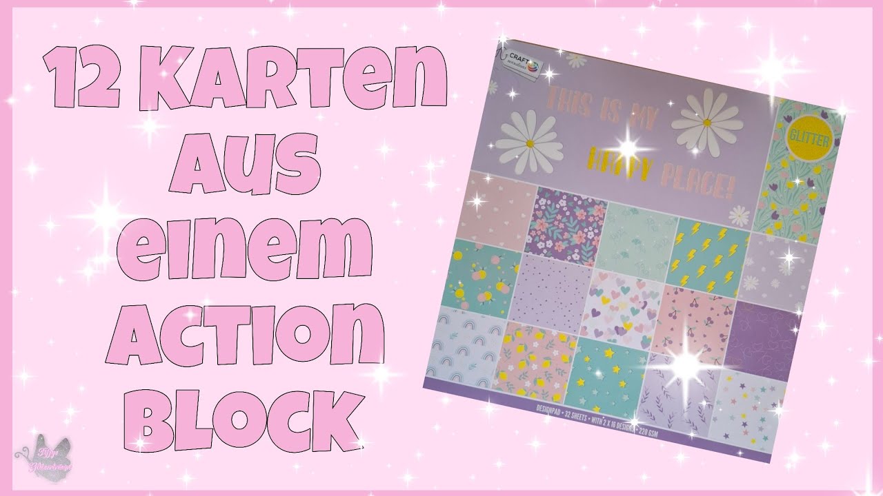 💕 12 Karten aus einem Action Block 💕 This is my happy Place