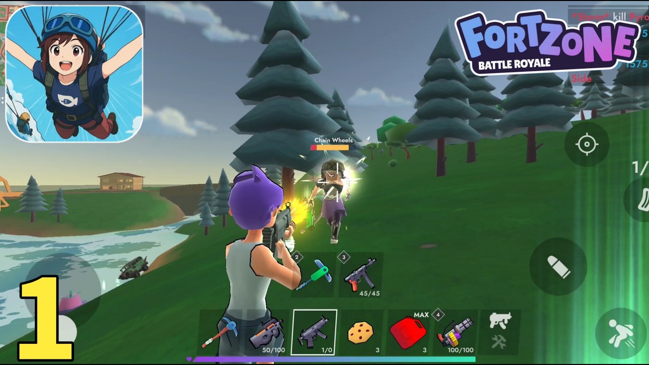 Fortzone Battle Royale Gameplay Walkthrough Part 1 (ios, Android)